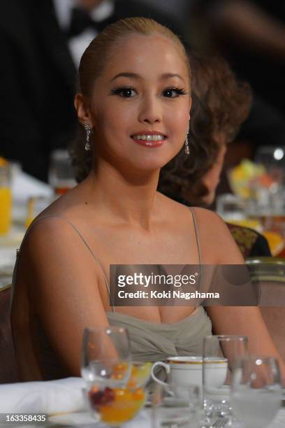 Actress Erika Sawajiri attends the 36th Japan Academy Prize Award Ceremony at Grand Prince Hotel Shin Takanawa on March 8, 2013 in Tokyo, Japan.