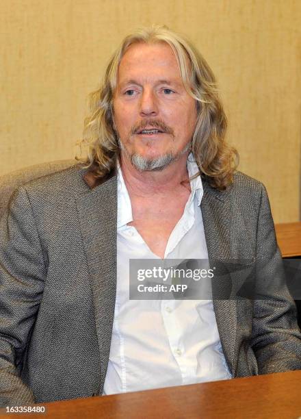 Wolfgang Beltracchi, sits in a box during the court hearing on September 01, 2011 in Cologne. In one of Germany's greatest art scandals, Wolfgang...