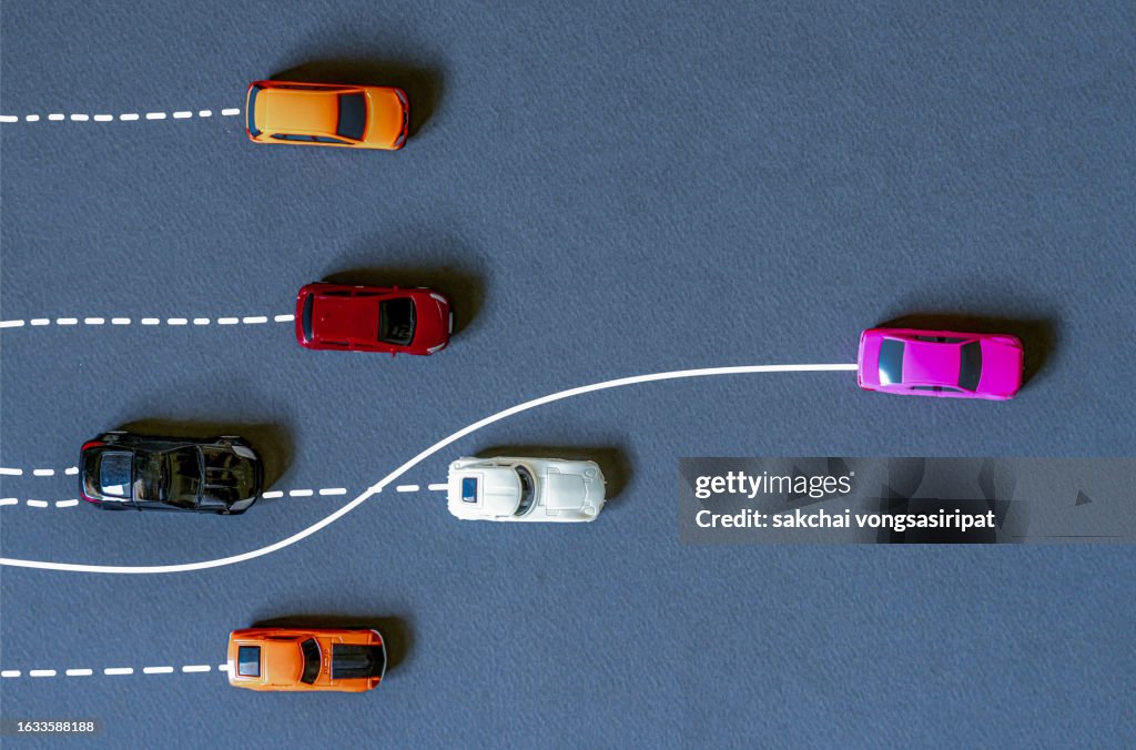 Different concepts, creating your own path to success, leadership, Different Direction and Approach
