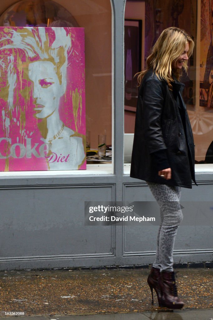 Kate Moss Sighting In London - March 8, 2013