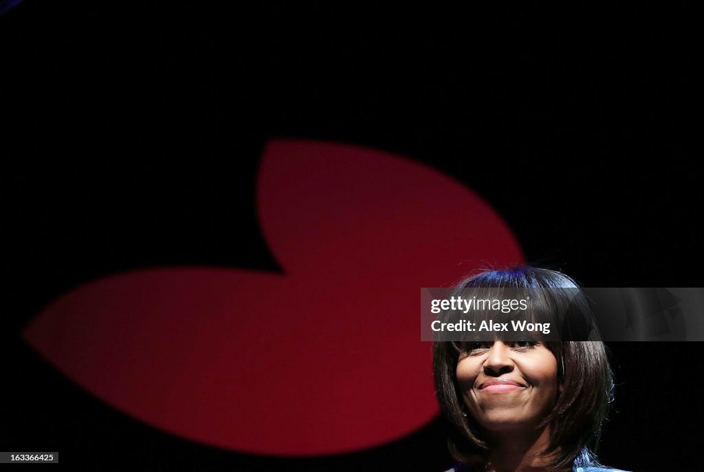 Michelle Obama Addresses Building a Healthier Future Summit