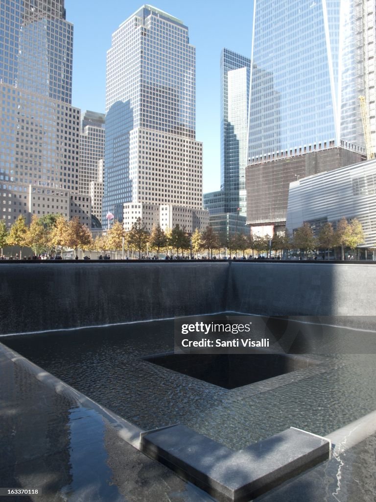 Vertical View Of The Memorial Park And Museum At Ground Zero