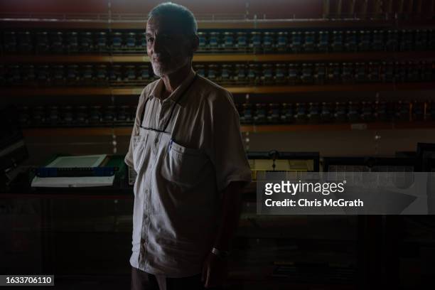 Abdulahmet Topcu, Rize Provincial Head of Turkish Beekeepers Association poses for a portrait on August 16, 2023 in Rize, Turkey. Turkey is the...