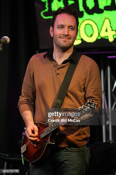 Tim Brennan of Dropkick Murphys performs at Radio Station Q102 iHeartRadio Performance Theater March 8, 2013 in Bala Cynwyd, Pennsylvania.