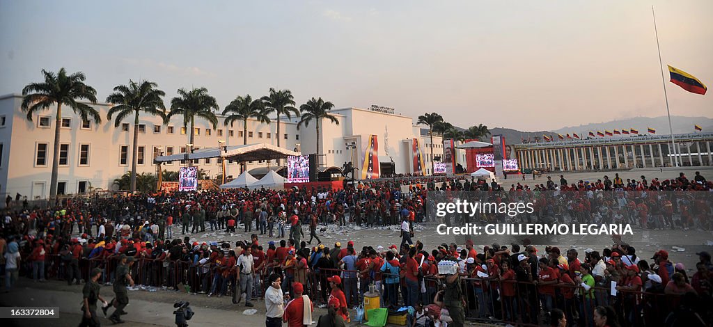 VENEZUELA-CHAVEZ-DEATH-FUNERAL CHAPEL