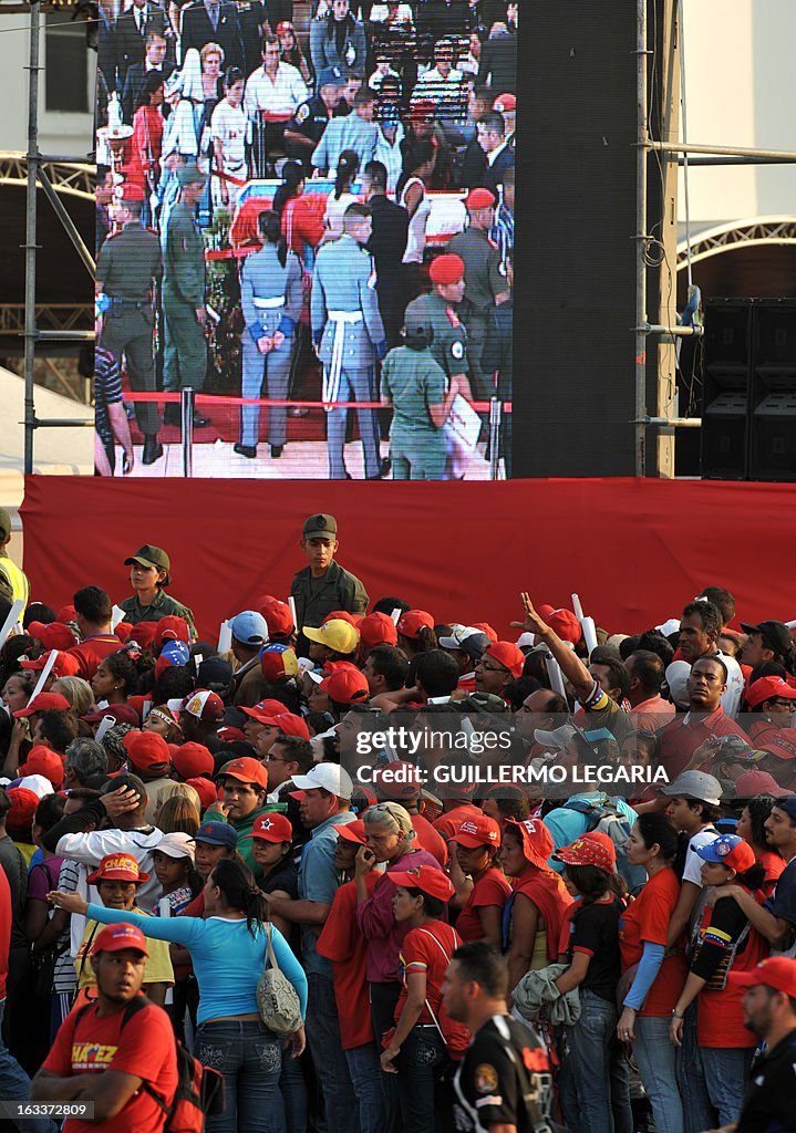 VENEZUELA-CHAVEZ-DEATH-FUNERAL CHAPEL