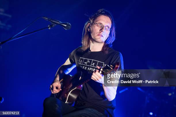 Steven Wilson performs at Le Trianon on March 8, 2013 in Paris, France.