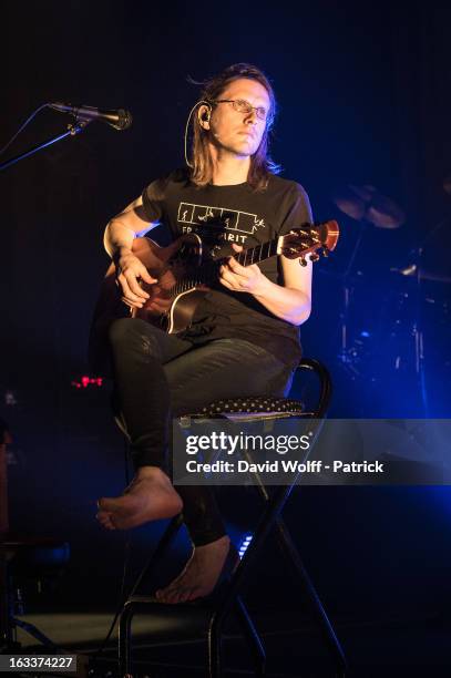 Steven Wilson performs at Le Trianon on March 8, 2013 in Paris, France.