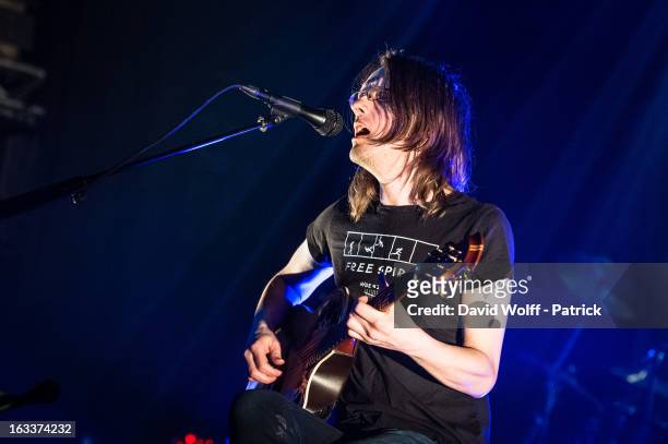 Steven Wilson performs at Le Trianon on March 8, 2013 in Paris, France.