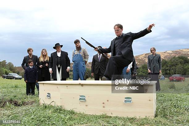 The Farm" Episode 905 -- Pictured: Rainn Wilson as Dwight Schrute--