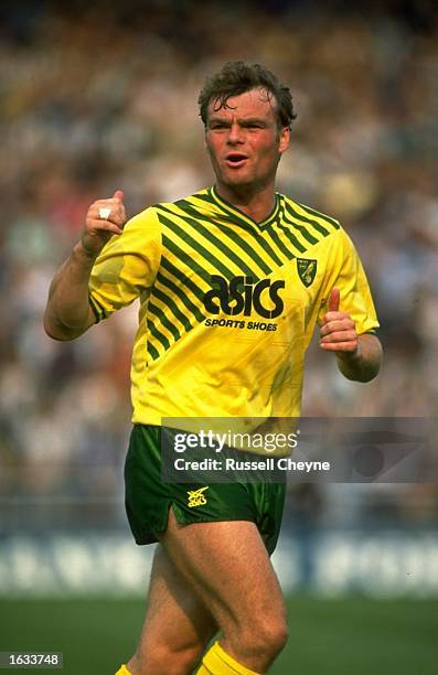 Portrait of Robert Fleck of Norwich City during a match against Notts County at the County Ground in Nottingham, England. The match ended in a 2-2...