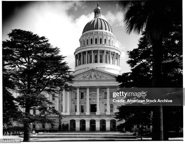 State Capitol Building in Sacramento, California, 1955.