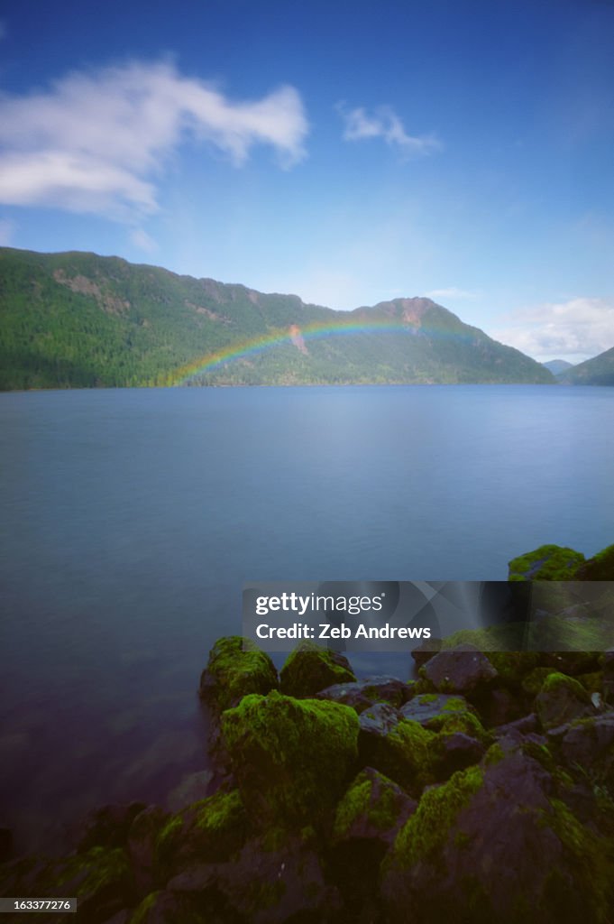 Rainbow over the lake