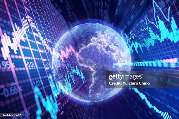 global technology trading chart - etf stock pictures, royalty-free photos & images