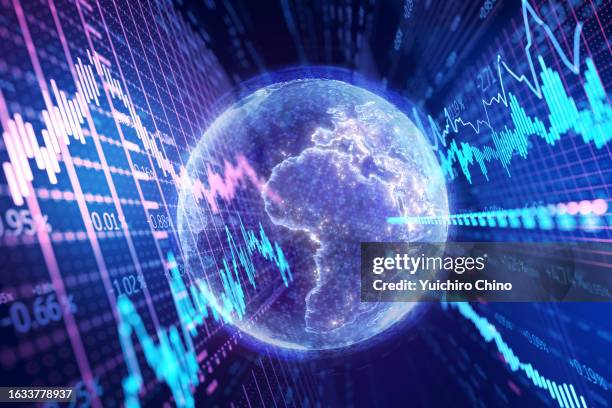 global technology trading chart - newly industrialized country imagens e fotografias de stock