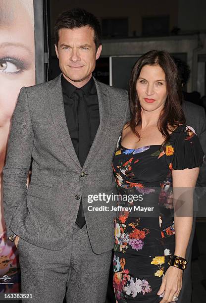 Jason Bateman and Amanda Anka arrive at the 'Identity Thief' Los Angeles premiere at Mann Village Theatre on February 4, 2013 in Westwood, California.