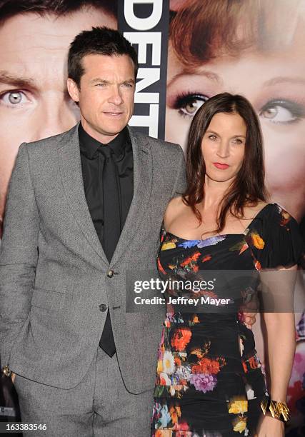 Jason Bateman and Amanda Anka arrive at the 'Identity Thief' Los Angeles premiere at Mann Village Theatre on February 4, 2013 in Westwood, California.