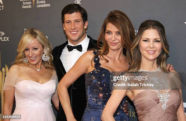 Jody Claman, Brad Smith, Ronnie Negus and Mary Zilba attend the 2013 Canadian Screen Awards at Sony Centre for the Performing Arts on March 3, 2013...