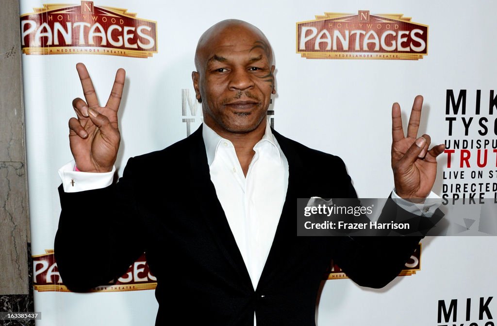 Opening Night Of "Mike Tyson: Undisputed Truth" At The Pantages Theatre - Arrivals