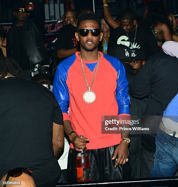 Fabolous attends party hosted by T.I. And Fabolous at Cameo Nightclub on March 1, 2013 in Charlotte, North Carolina.