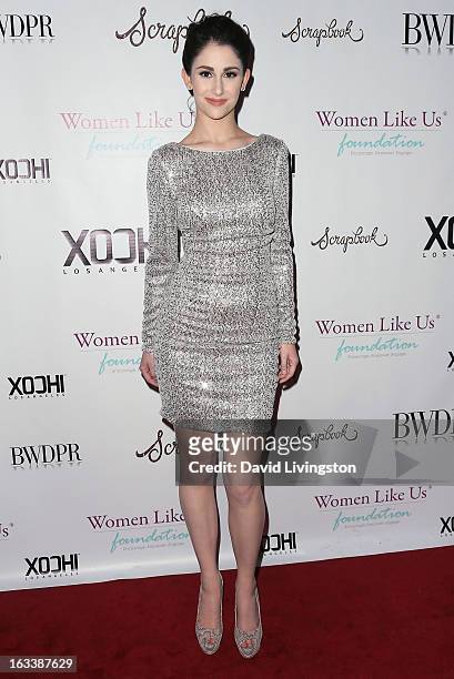 Singer Sarah Hackett attends a Pre-LAFW benefit in support of the Women Like Us Foundation at Lexington Social House on March 8, 2013 in Hollywood,...