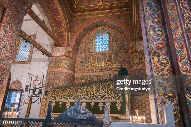 mevlana mausoleum konya turkey - brick cathedral stock pictures, royalty-free photos & images