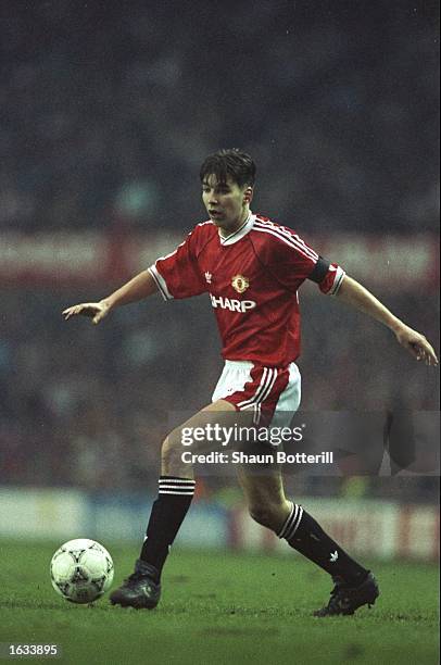 Darren Ferguson of Manchester United in action during an Barclays League Division One match against Everton at Old Trafford in Manchester, England. \...