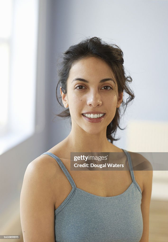 Portrait of young woman.