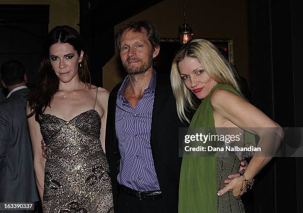 Actress Elina Madison, actor Tom Schanley and writer Lisa Jey Davis attends Sodo Comes Alive party at Aston Manor on March 8, 2013 in Seattle,...
