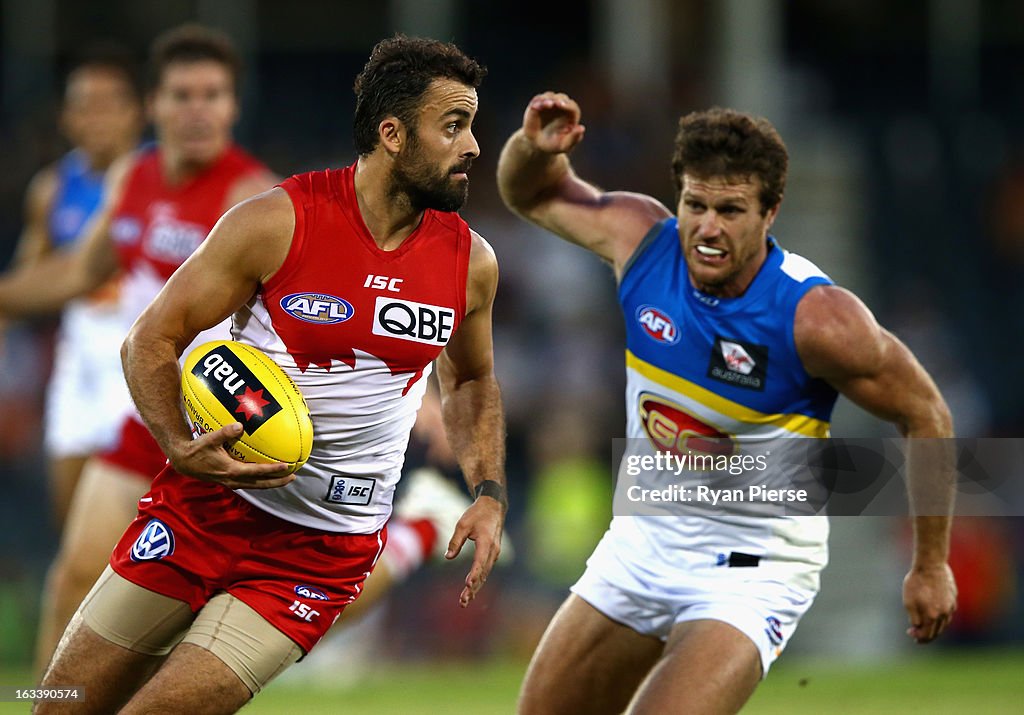 NAB Cup Rd 3 - Sydney v Gold Coast