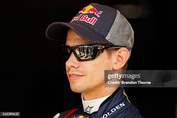 Casey Stoner of Red Bull Pirtek Holden looks on during the Top Gear Festival at Sydney Motorsport Park on March 9, 2013 in Sydney, Australia.