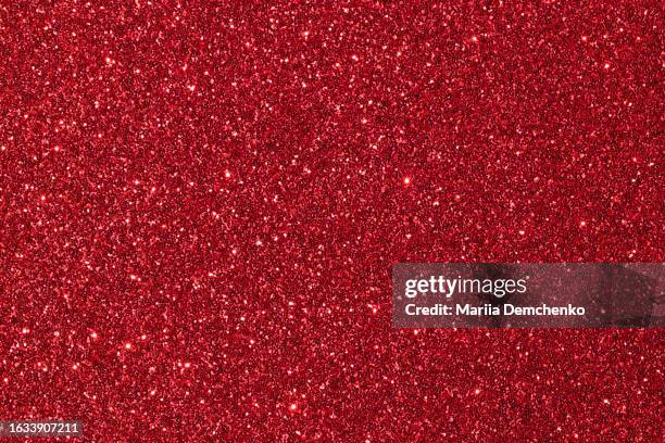 red glitter background, abstract paper sheet texture - sequin stock pictures, royalty-free photos & images
