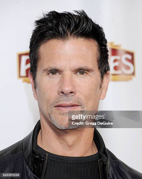 Actor Lorenzo Lamas arrives at the Los Angeles opening night of "Mike Tyson - Undisputed Truth" at the Pantages Theatre on March 8, 2013 in...