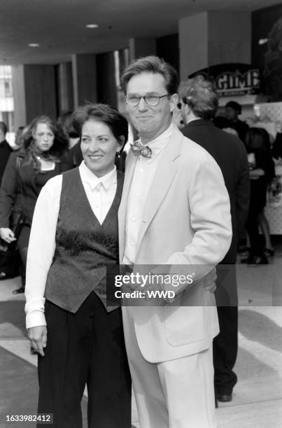 Georgiana Bischoff and Richard Thomas attend the local premiere of "Ragtime: The Musical" at the Shubert Theatre in the Century City neighborhood of...