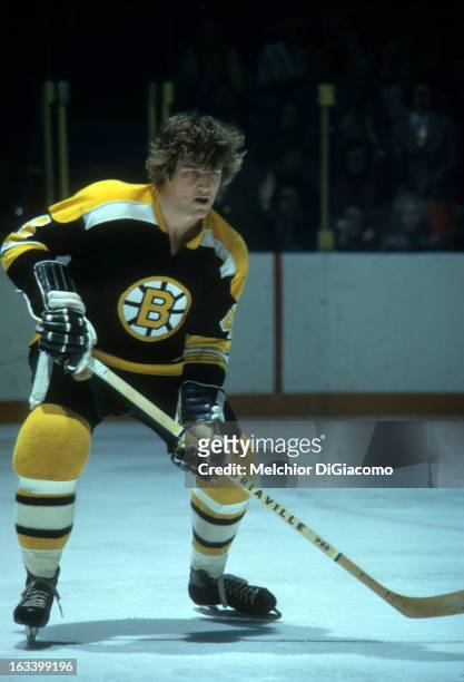 Bobby Orr of the Boston Bruins skates on the ice during an NHL game circa 1973.