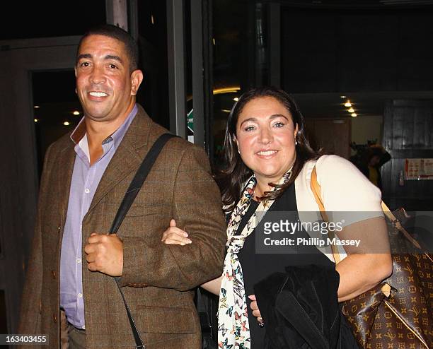 Darrin Jackson and Jo Frost attend the Late Late Show on March 8, 2013 in Dublin, Ireland.