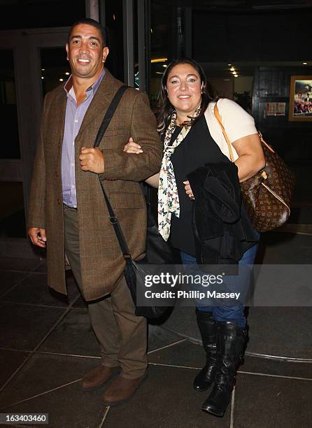 Darrin Jackson and Jo Frost attend the Late Late Show on March 8, 2013 in Dublin, Ireland.