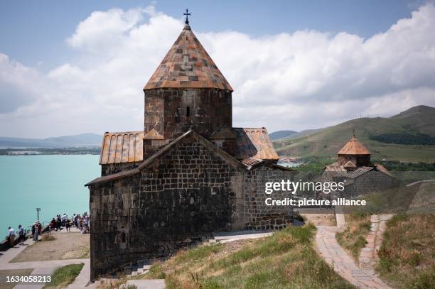 July 2023, Armenia, Sewan: Sevanavank Monastery on the northwestern shore of Lake Sevan. Photo: Sebastian Kahnert/dpa