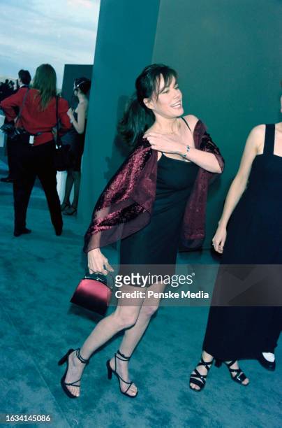 Barbara Hershey attends the AIDS Project Los Angeles Fashion Benefit Gala at Barker Hangar in Santa Monica, California, on May 6, 1997.