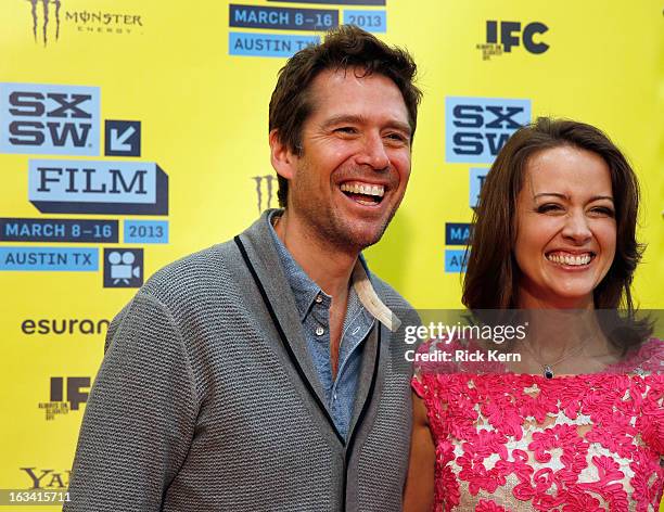 Actors Alexis Denisof and Amy Acker arrive at the screening of "Much Ado About Nothing" during the 2013 SXSW Music, Film + Interactive Festival at...