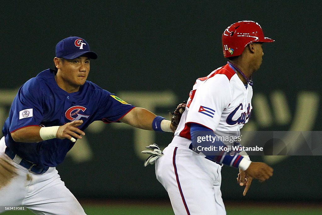 Chinese Taipei v Cuba - World Baseball Classic Second Round Pool 1