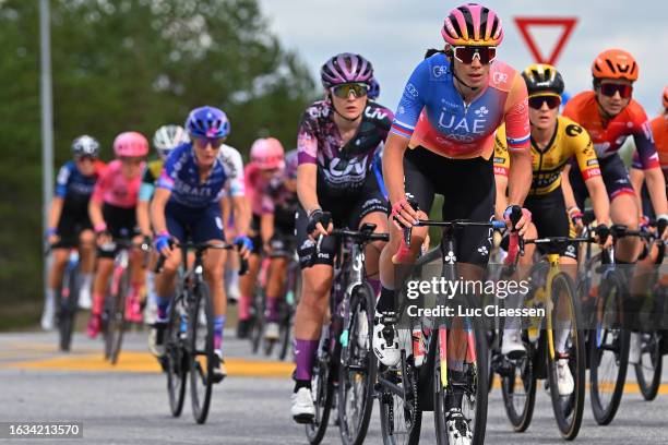 Eugenia Bujak of Slovenia and UAE Team Adq competes during the 9th Tour of Scandinavia 2023 - Battle Of The North, Stage 1 a 124.6km stage from Mysen...