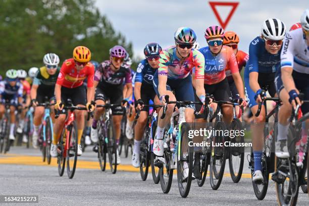 Alena Amialiusik of Belarus and UAE Team Adq competes during the 9th Tour of Scandinavia 2023 - Battle Of The North, Stage 1 a 124.6km stage from...