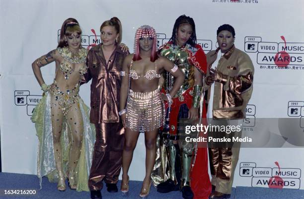 Lisa "Left Eye" Lopes, DJ Angie Martinez, Kimberly Denise Jones AKA Lil' Kim, Shawntae Harris AKA Da Brat, and Missy "Misdemeanor" Elliott attend the...