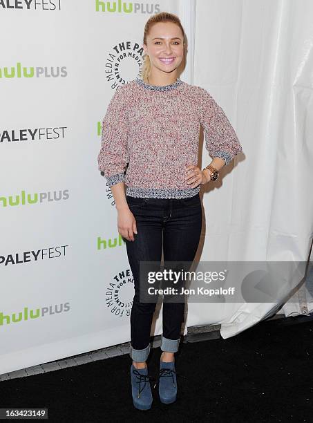 Actress Hayden Panettiere arrives at "Nashville" part of the 30th Annal William S. Paley Television Festival at Saban Theatre on March 9, 2013 in...