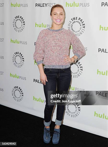 Actress Hayden Panettiere arrives at "Nashville" part of the 30th Annal William S. Paley Television Festival at Saban Theatre on March 9, 2013 in...