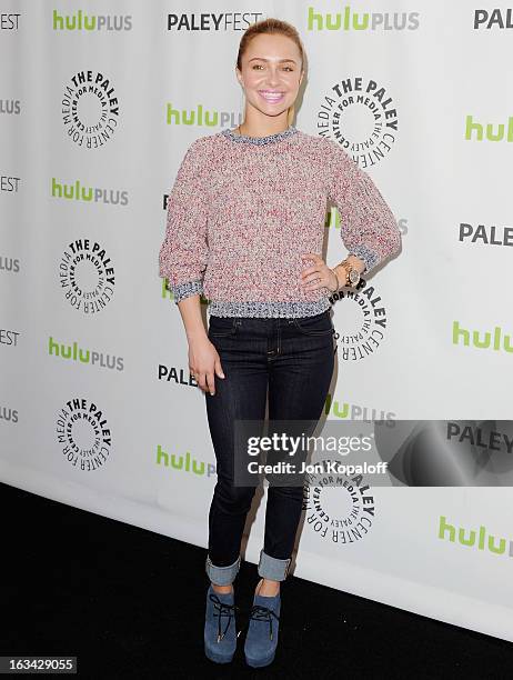 Actress Hayden Panettiere arrives at "Nashville" part of the 30th Annal William S. Paley Television Festival at Saban Theatre on March 9, 2013 in...