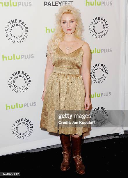 Actress Clare Bowen arrives at "Nashville" part of the 30th Annal William S. Paley Television Festival at Saban Theatre on March 9, 2013 in Beverly...