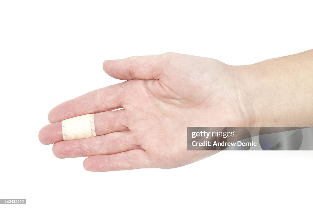 Bandaged finger