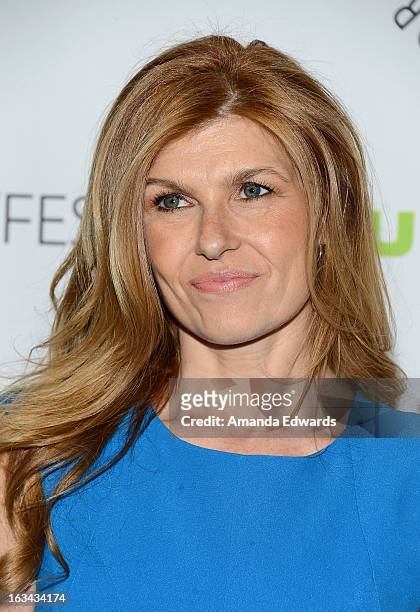 Actress Connie Britton arrives at the 30th Annual PaleyFest: The William S. Paley Television Festival featuring "Nashville" at the Saban Theatre on...
